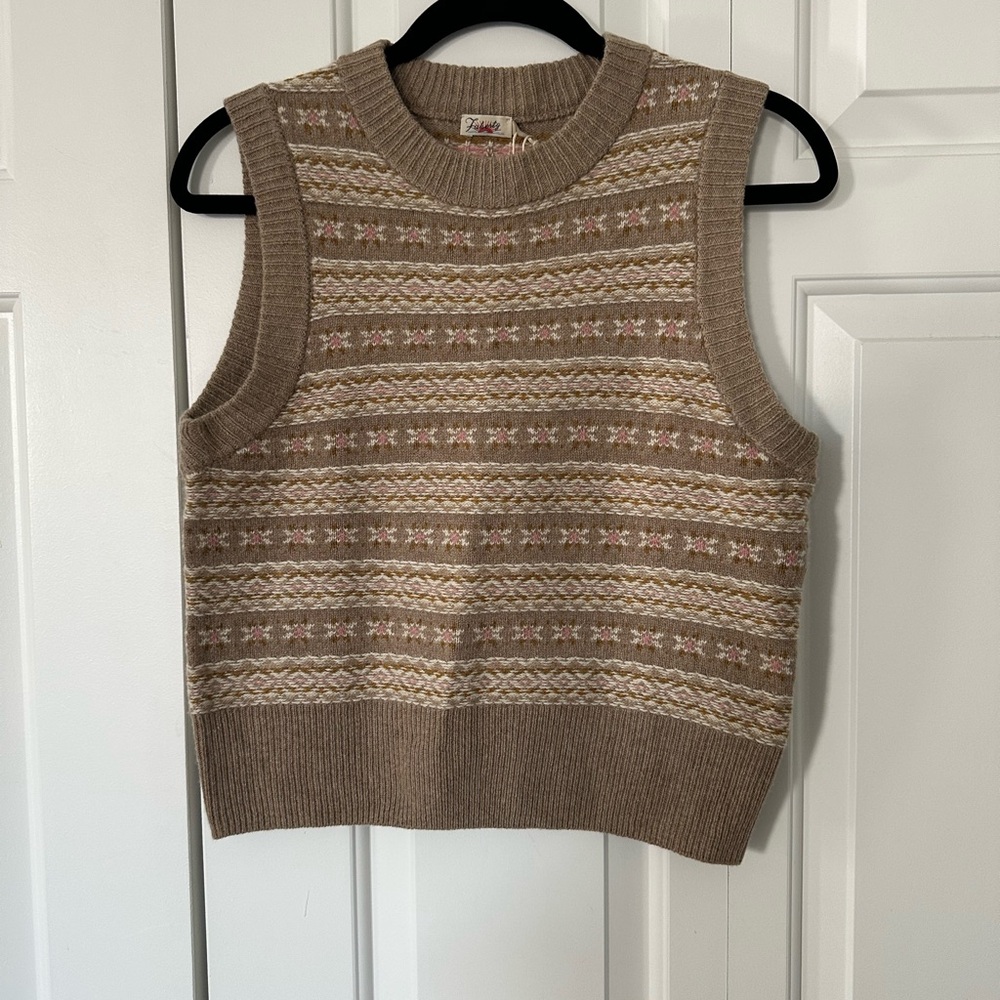 Faherty Highland Fair Isle Sweater Vest